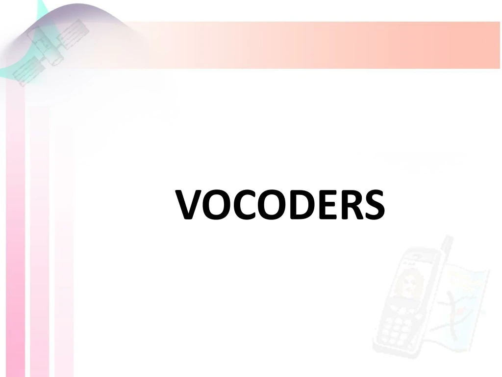 vocoders