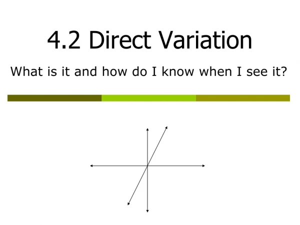 4.2 Direct Variation