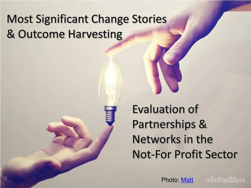 most significant change stories outcome