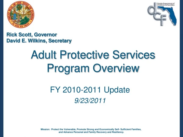 Adult Protective Services   Program Overview
