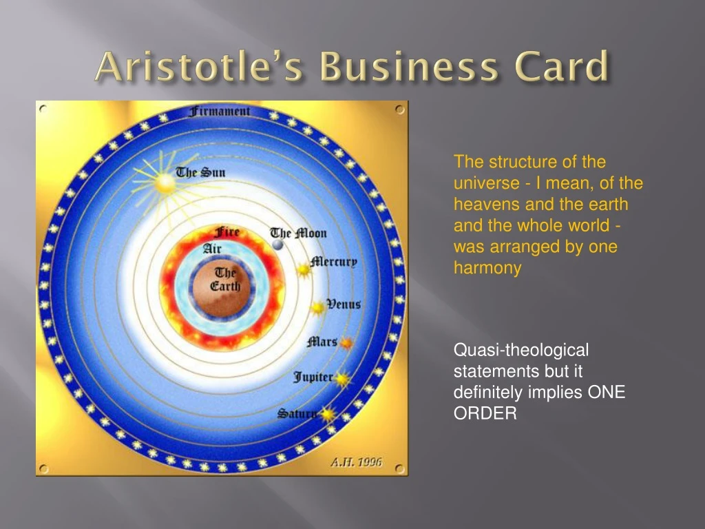 aristotle s business card