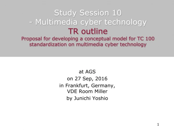 at AGS on 27 Sep, 2016 in Frankfurt, Germany,  VDE Room Miller by Junichi Yoshio