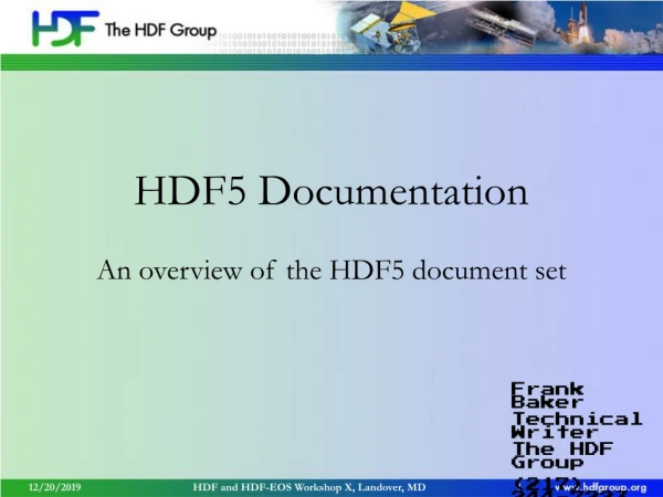 HDF5 Documentation