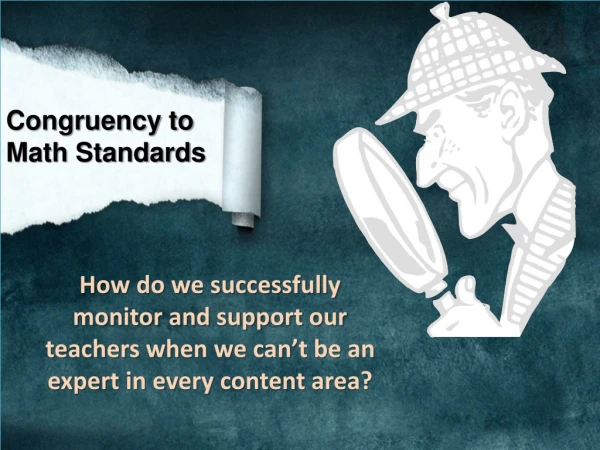 Congruency to Math Standards