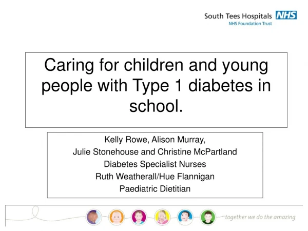 Caring for children and young people with Type 1 diabetes in school.