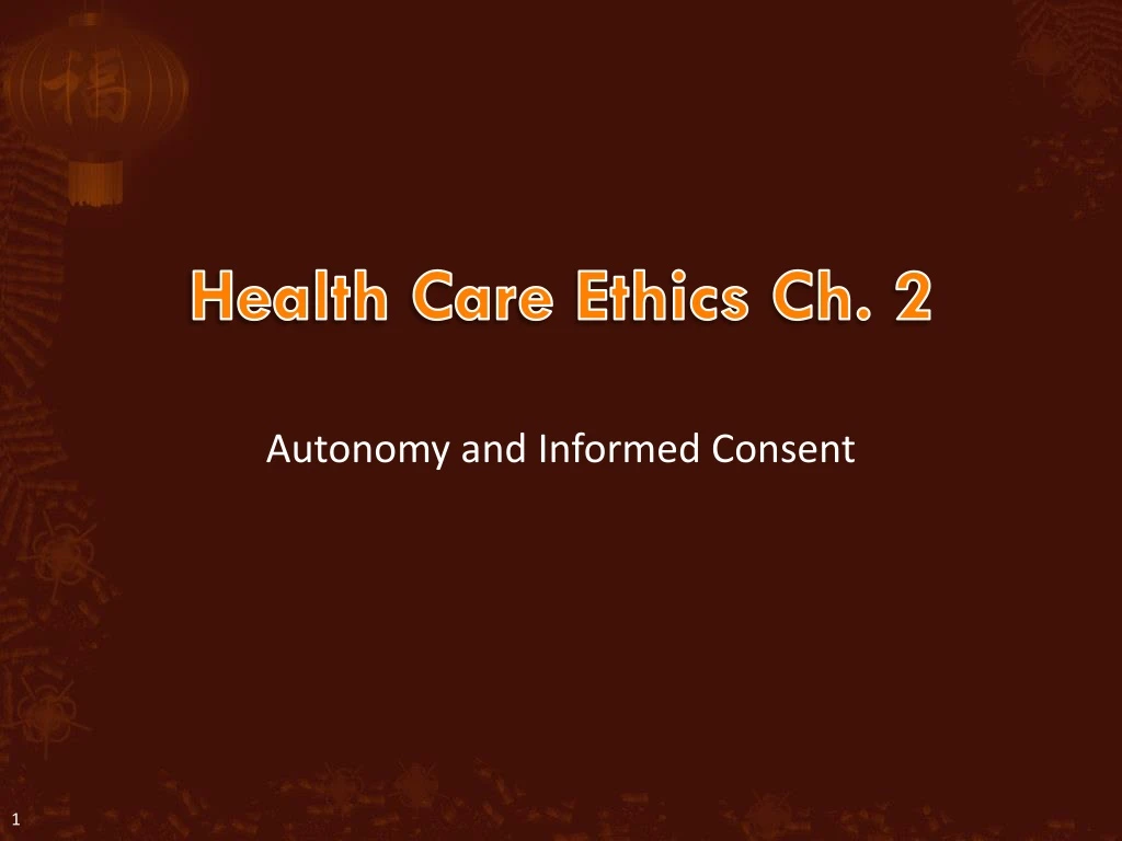health care ethics ch 2