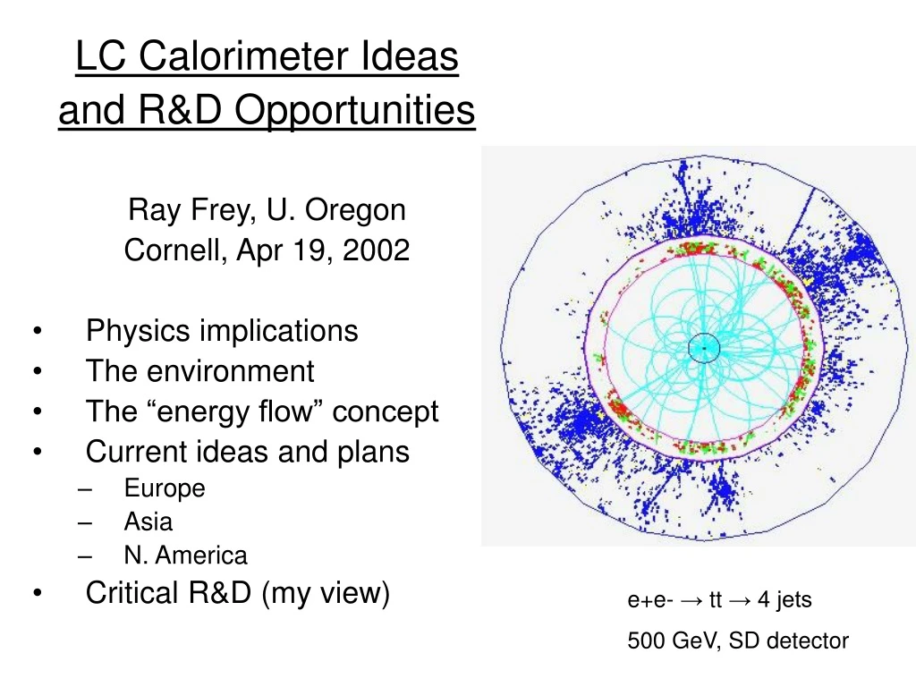 lc calorimeter ideas and r d opportunities