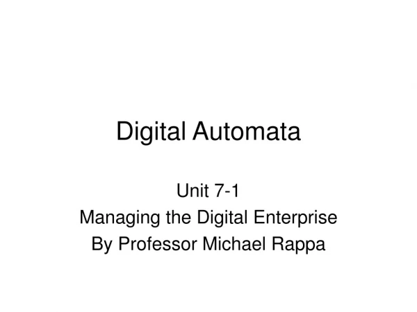 Digital Automata