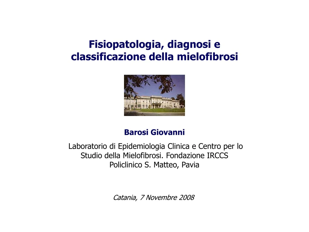 fisiopatologia diagnosi e classificazione della