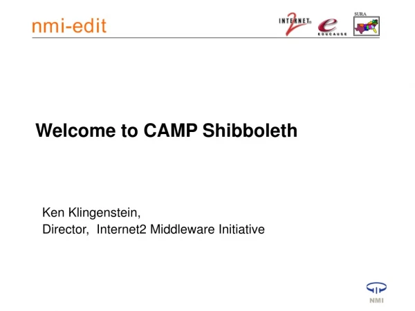 Welcome to CAMP Shibboleth