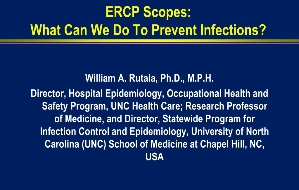 ercp scopes what can we do to prevent infections