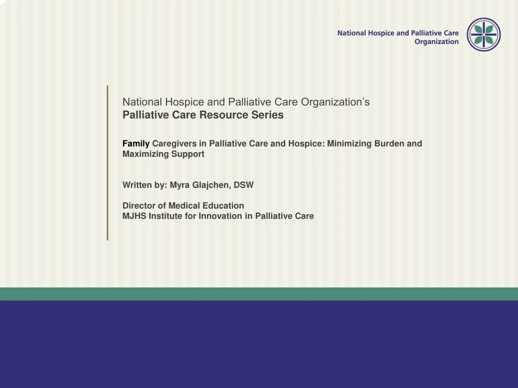 national hospice and palliative care organization