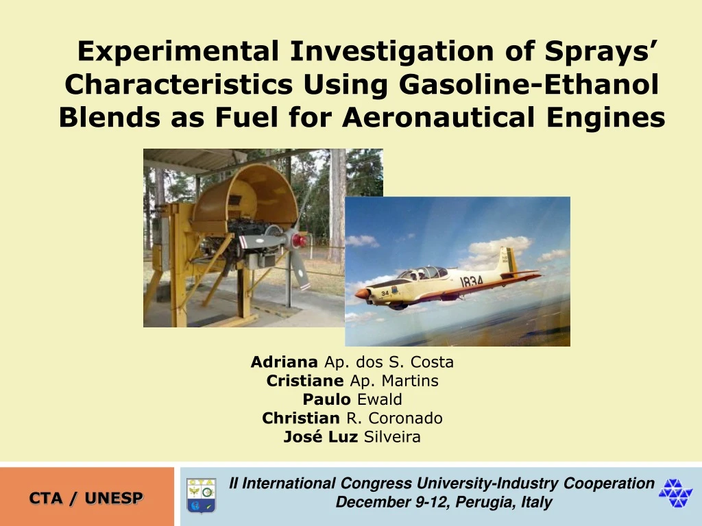 experimental investigation of sprays