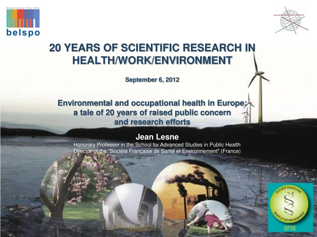 20 years of scientific research in health work