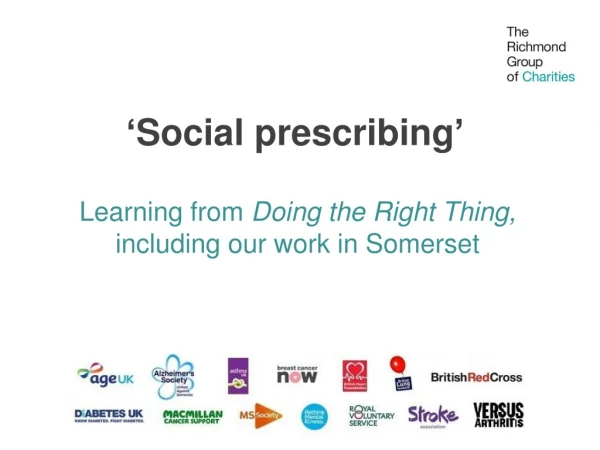 ‘ Social prescribing ’