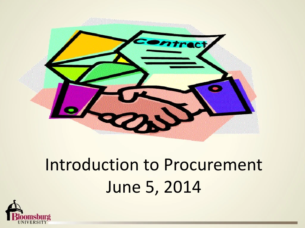 introduction to procurement june 5 2014