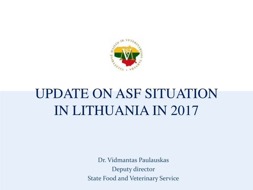 update on asf situation in lithuania in 2017
