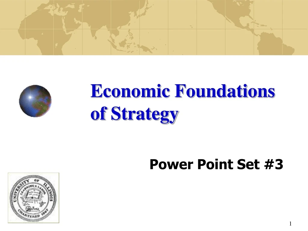 economic foundations of strategy