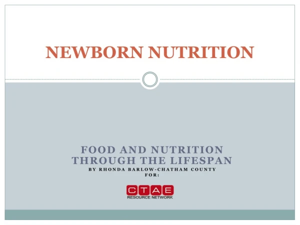 NEWBORN NUTRITION