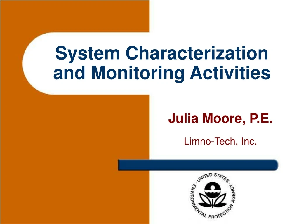 system characterization and monitoring activities