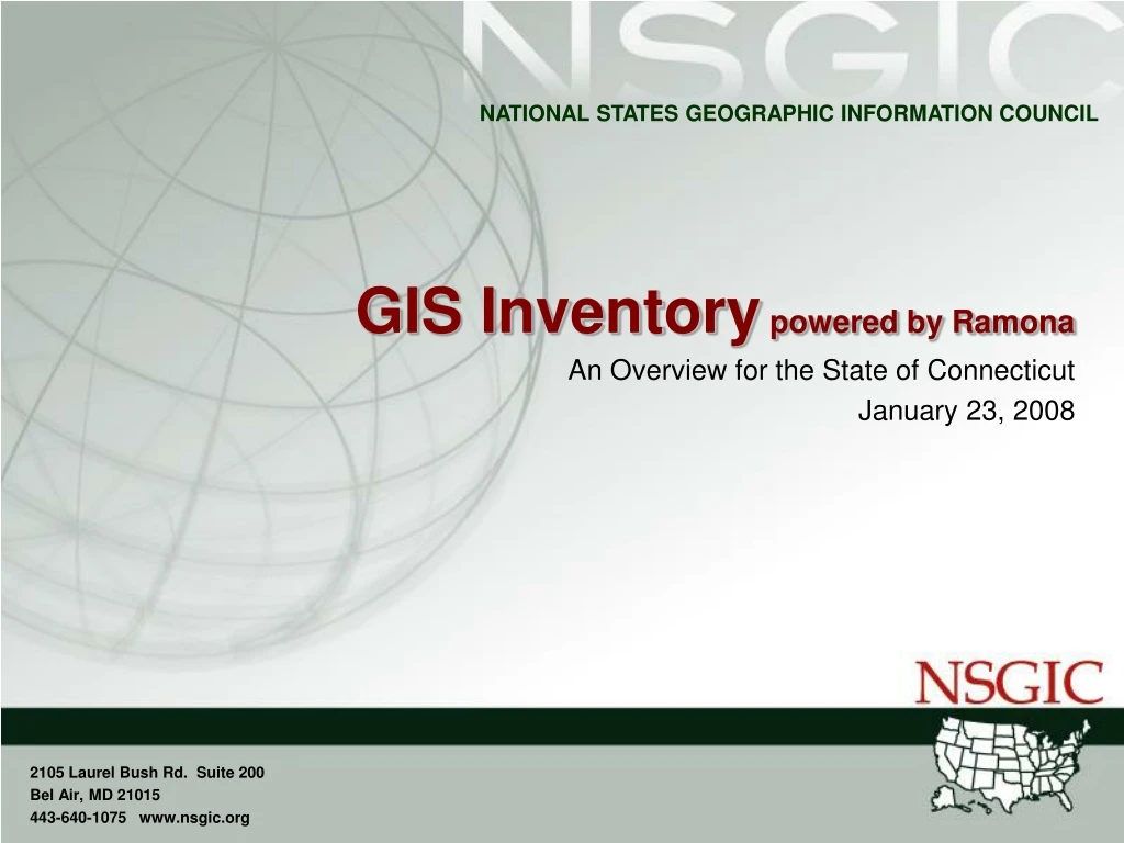 gis inventory powered by ramona