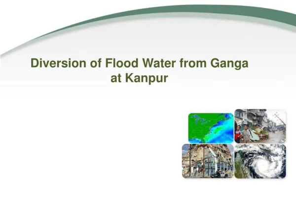 Diversion of Flood Water from Ganga at Kanpur