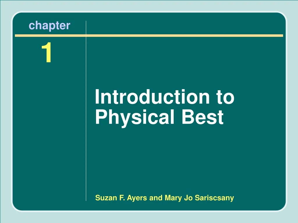 introduction to physical best