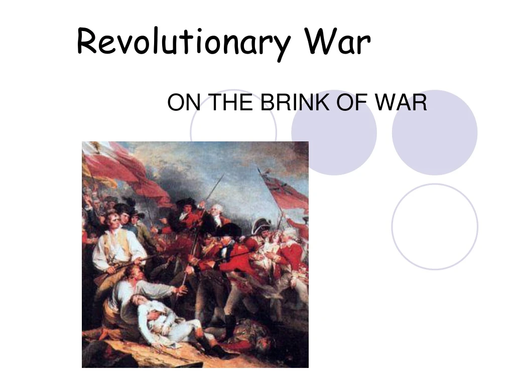 revolutionary war