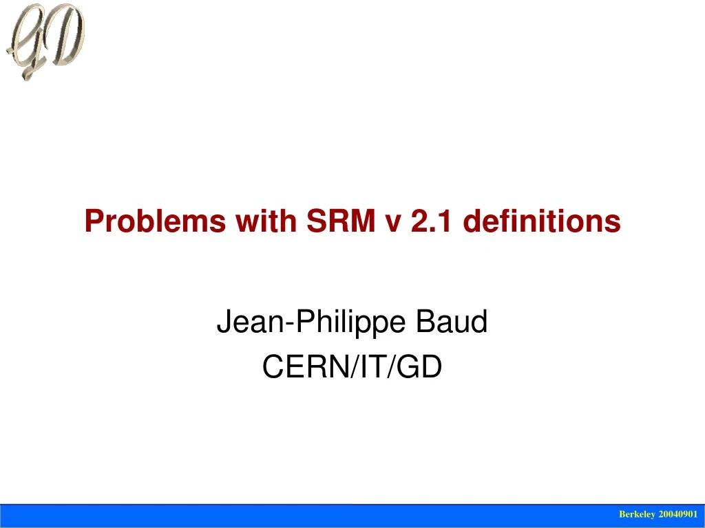 jean philippe baud cern it gd