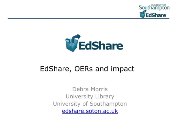 EdShare, OERs and impact