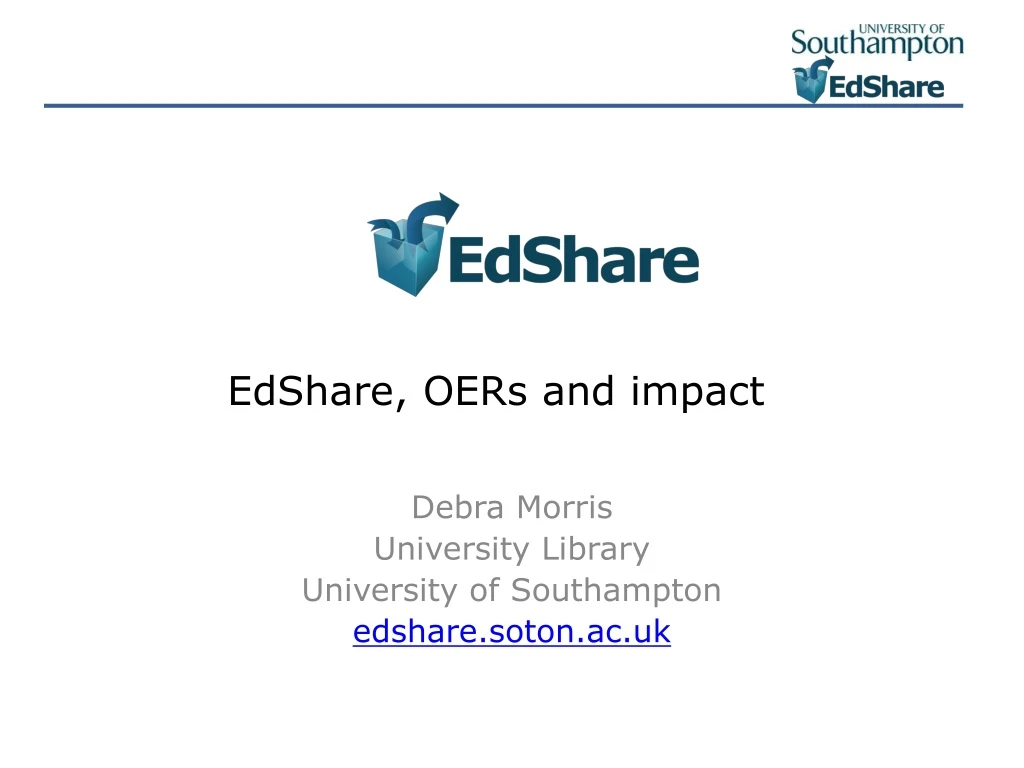 edshare oers and impact