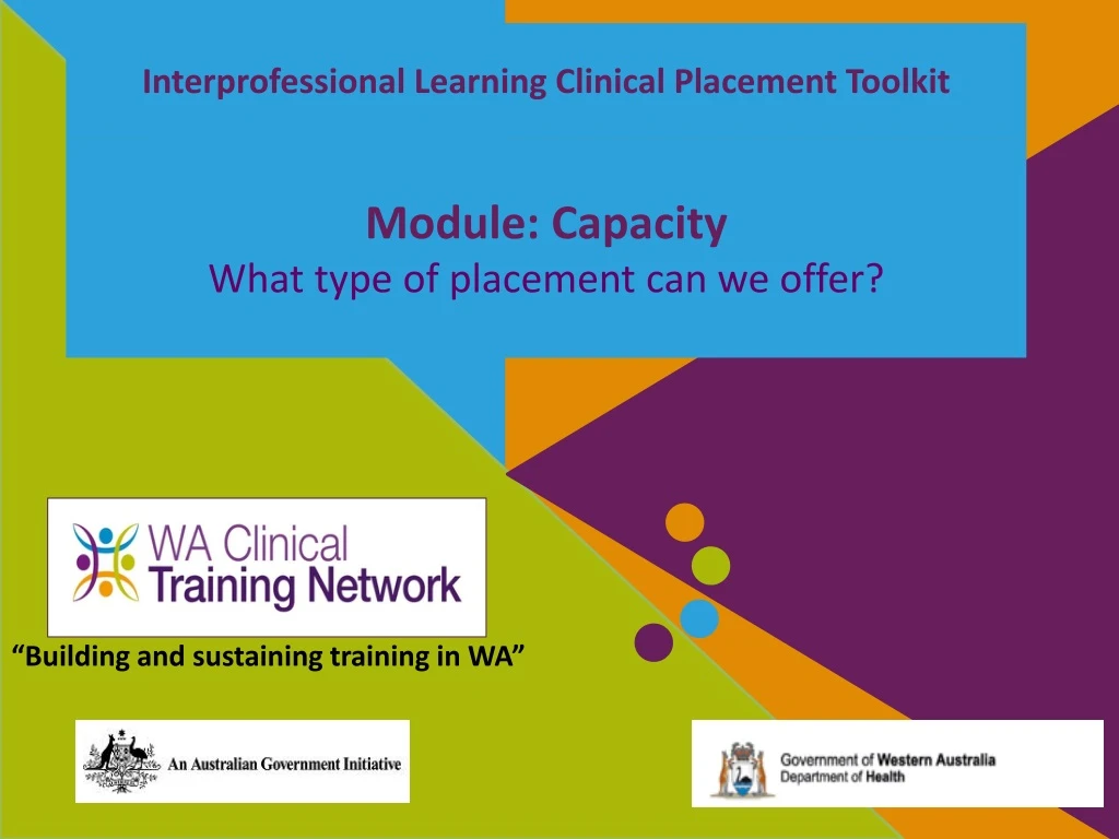 interprofessional learning clinical placement toolkit