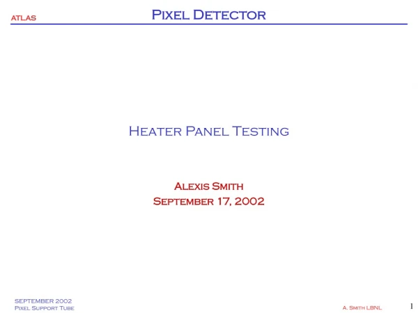 Heater Panel Testing