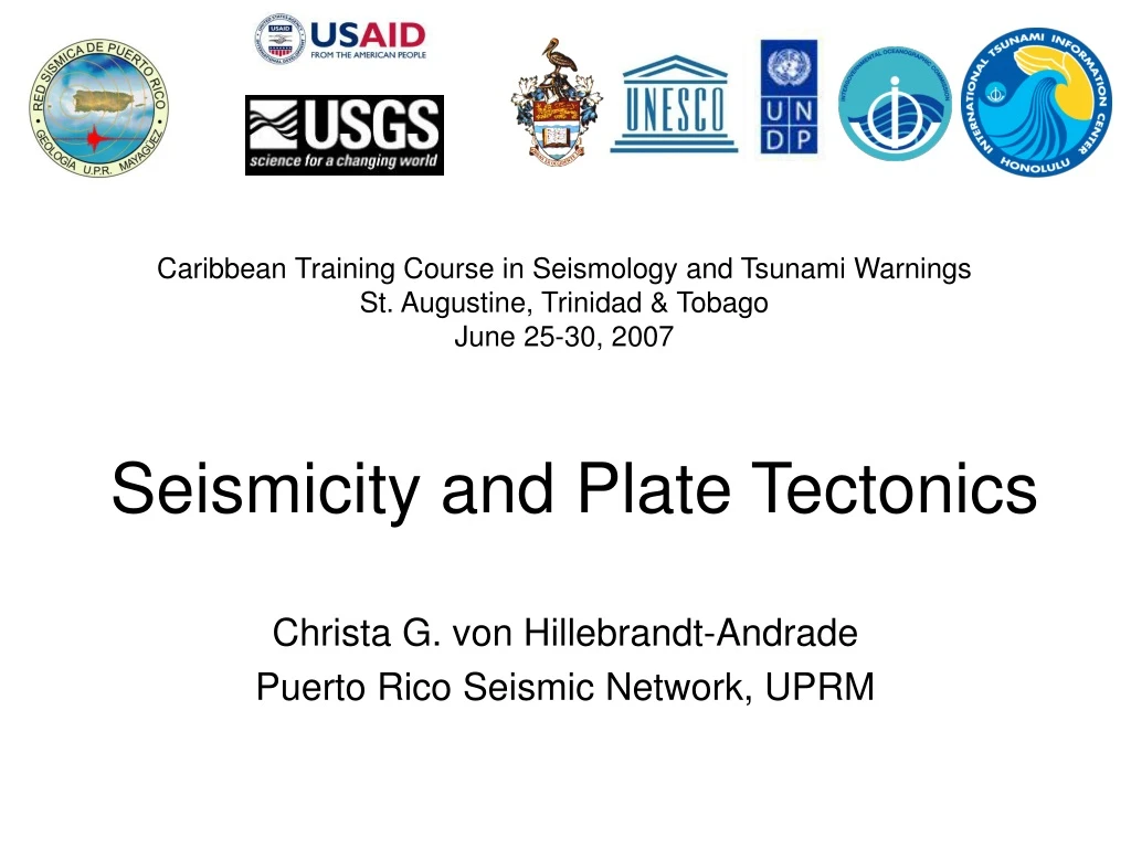 seismicity and plate tectonics