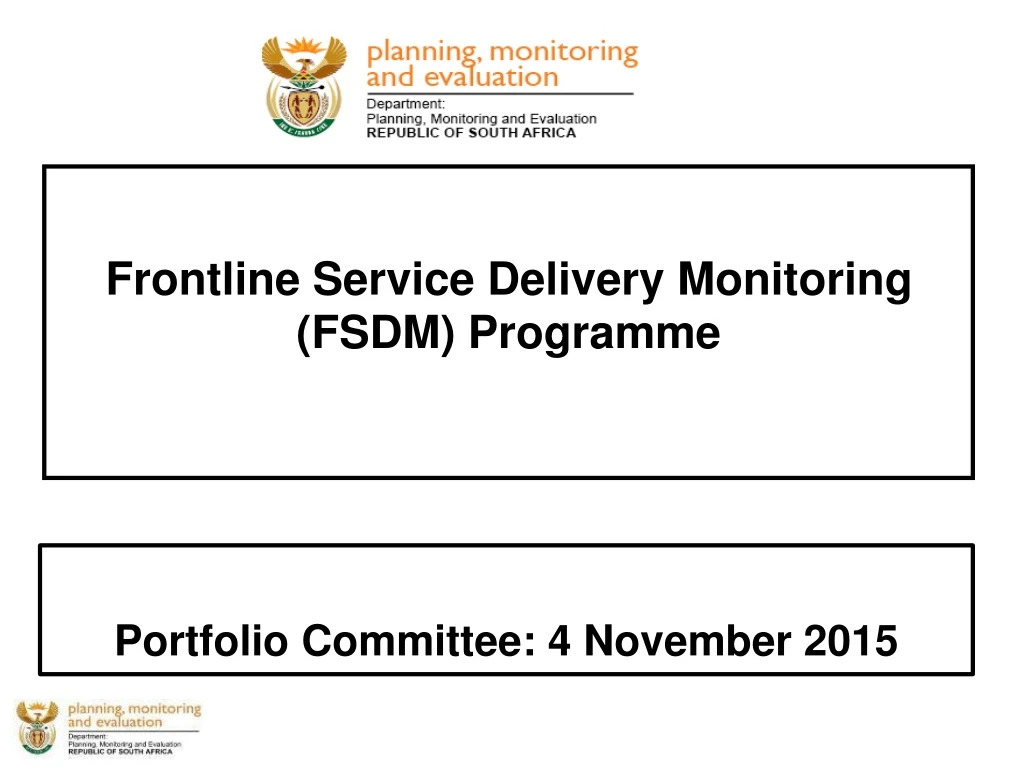 portfolio committee 4 november 2015