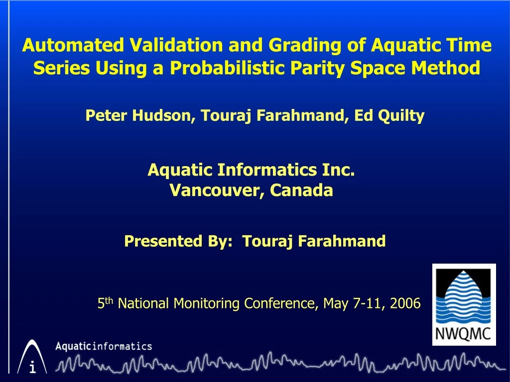 automated validation and grading of aquatic time