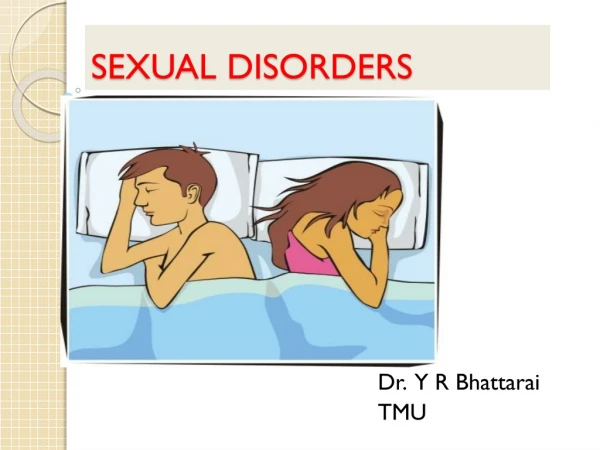 SEXUAL DISORDERS