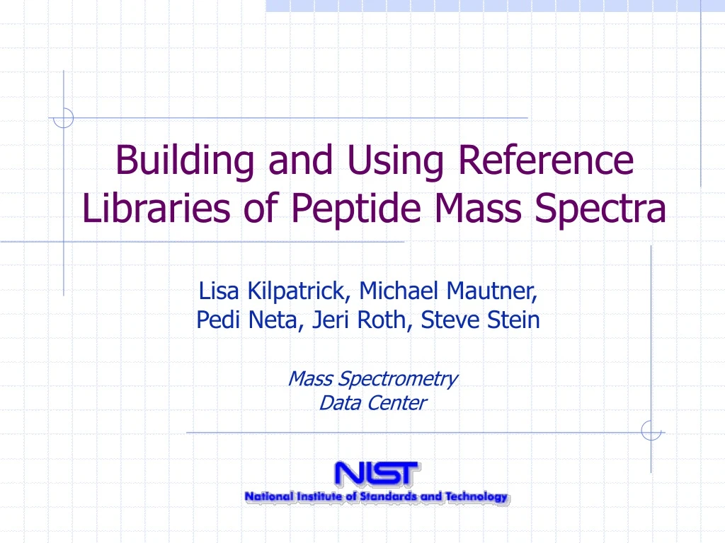 building and using reference libraries of peptide mass spectra