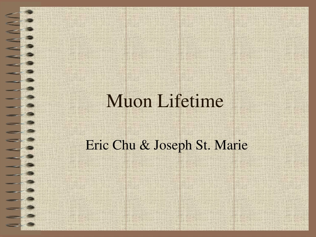 muon lifetime