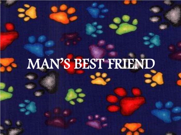 MAN’S BEST FRIEND