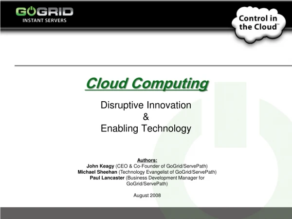 Cloud Computing