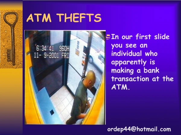 ATM THEFTS