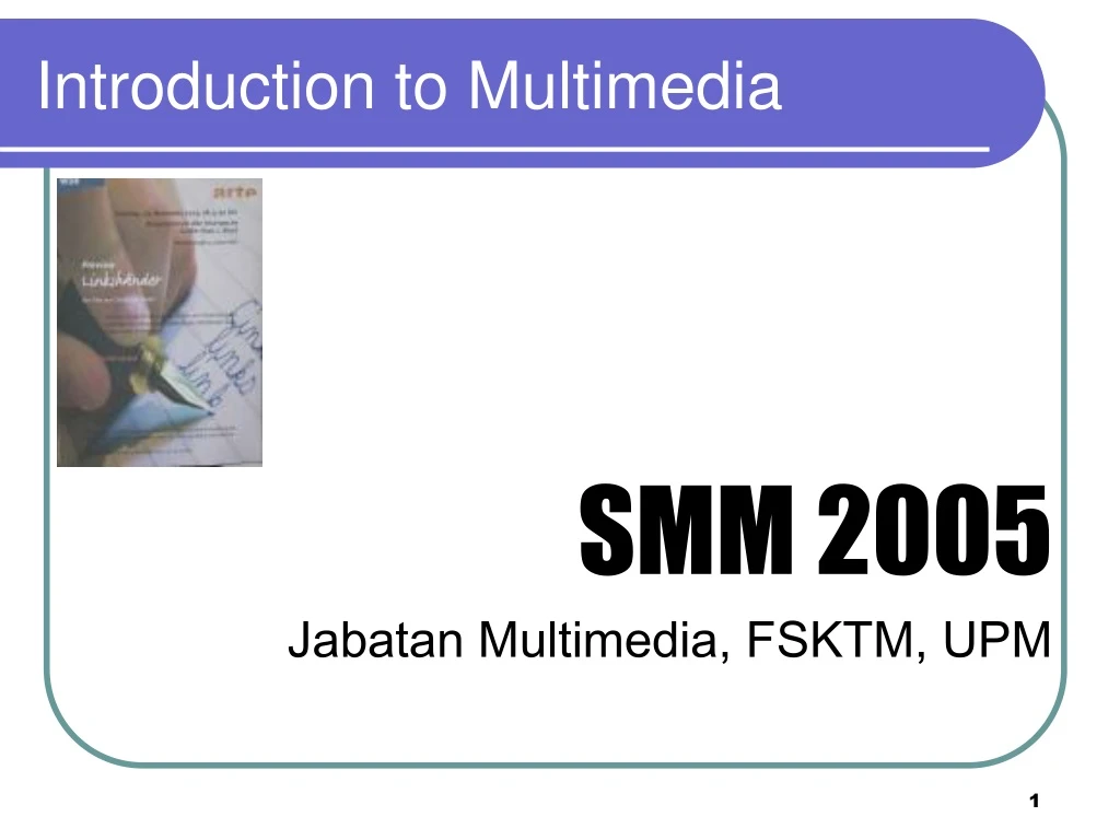 introduction to multimedia