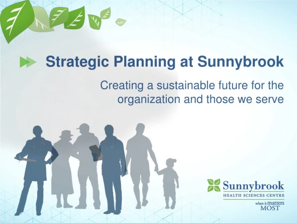 Strategic Planning at Sunnybrook