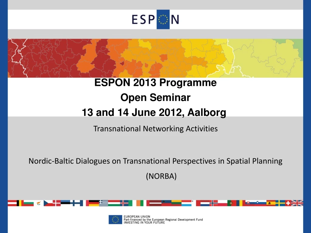 espon 2013 programme open seminar 13 and 14 june