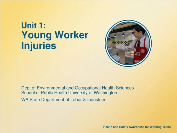 Unit 1:  Young Worker  Injuries