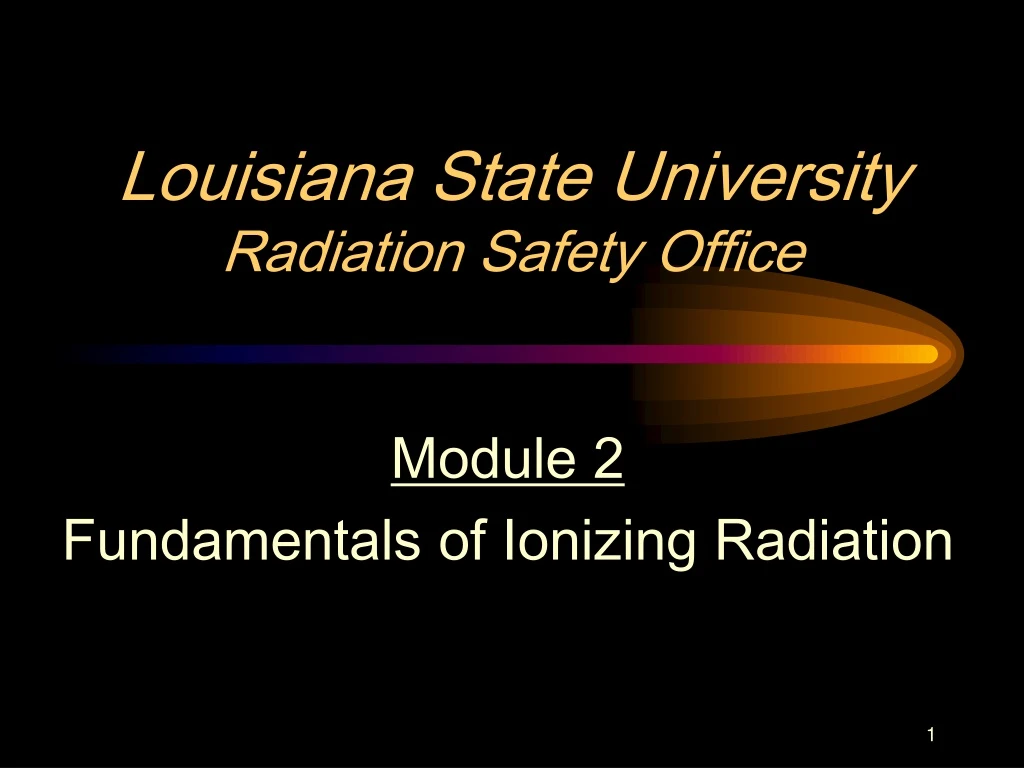 louisiana state university radiation safety office