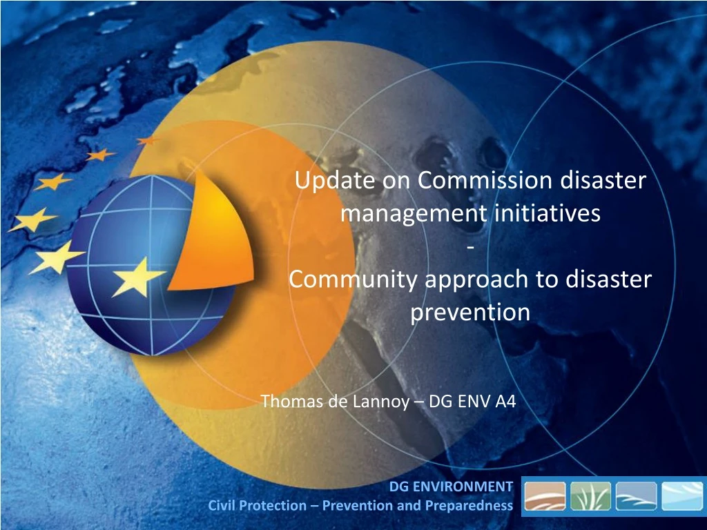 update on commission disaster management