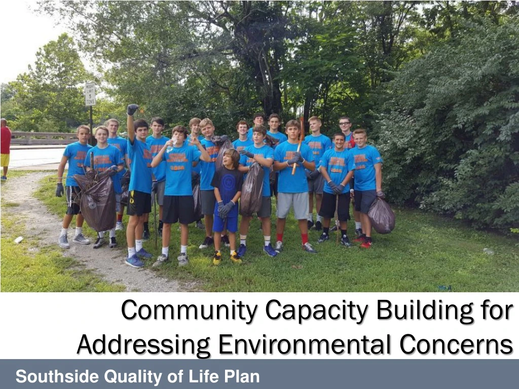 community capacity building for addressing environmental concerns
