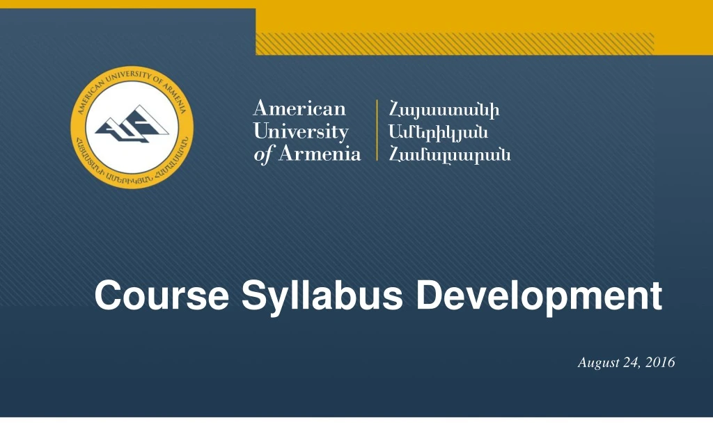 course syllabus development